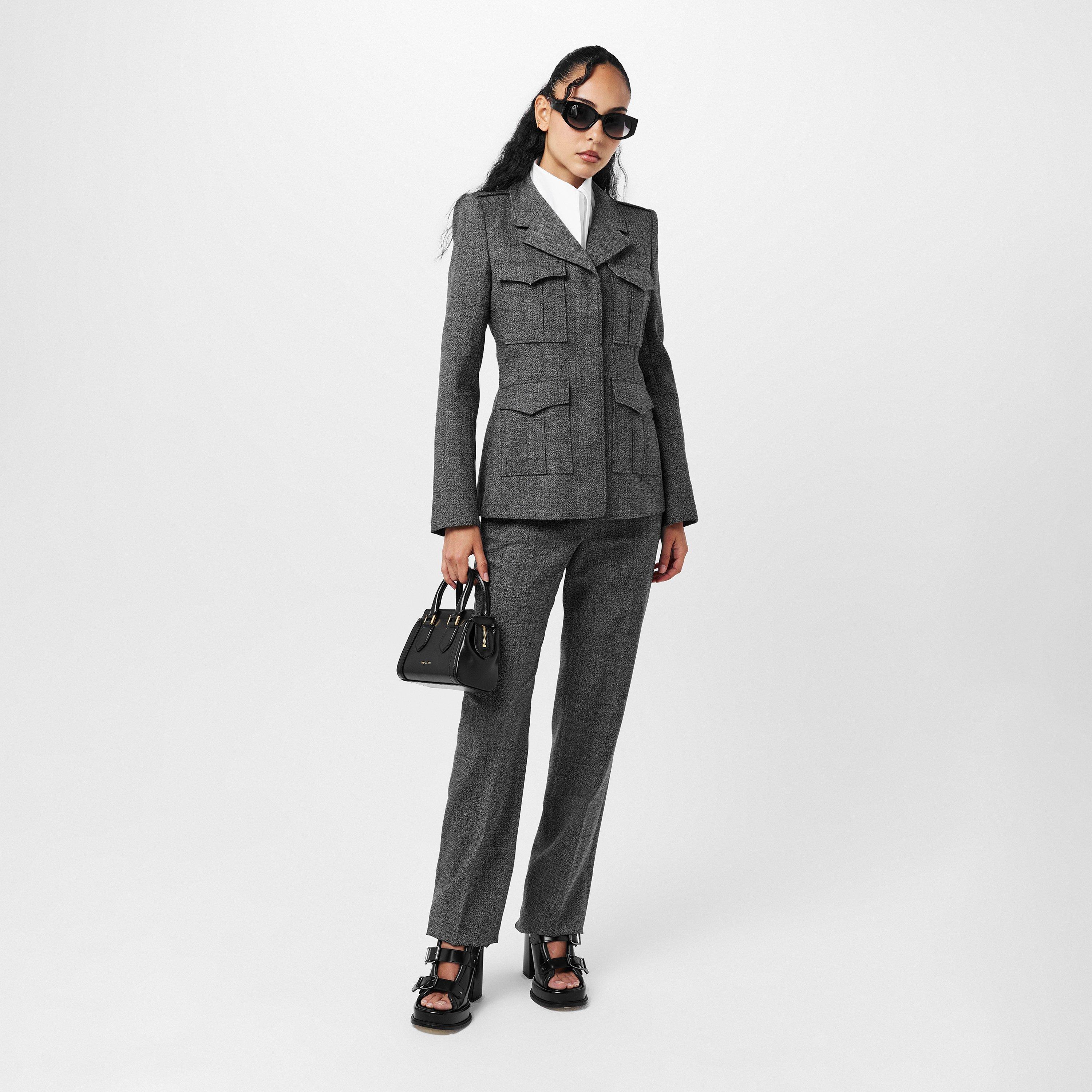 Tailored Stretch Cigarette Trousers