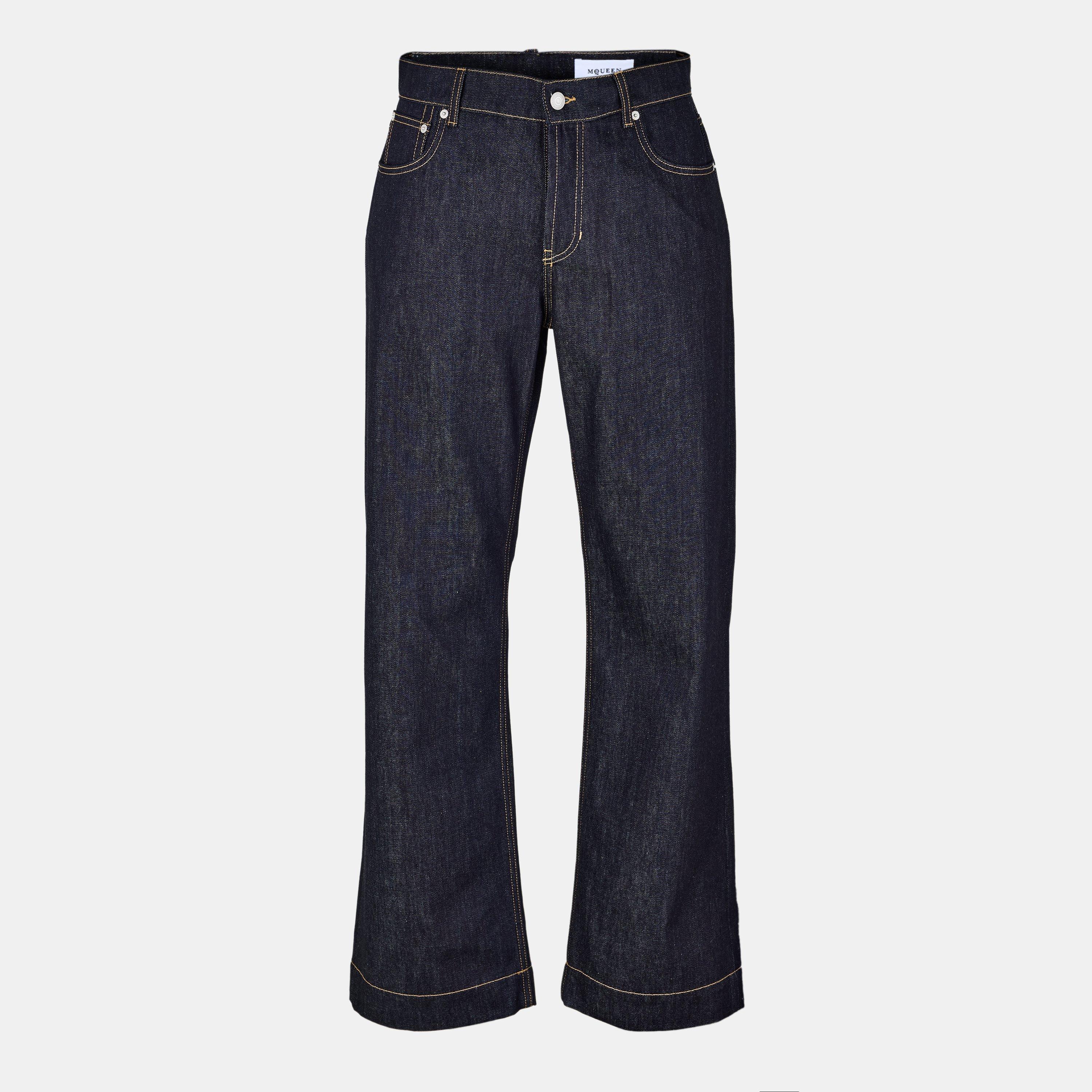 Wide Leg Denim Jeans