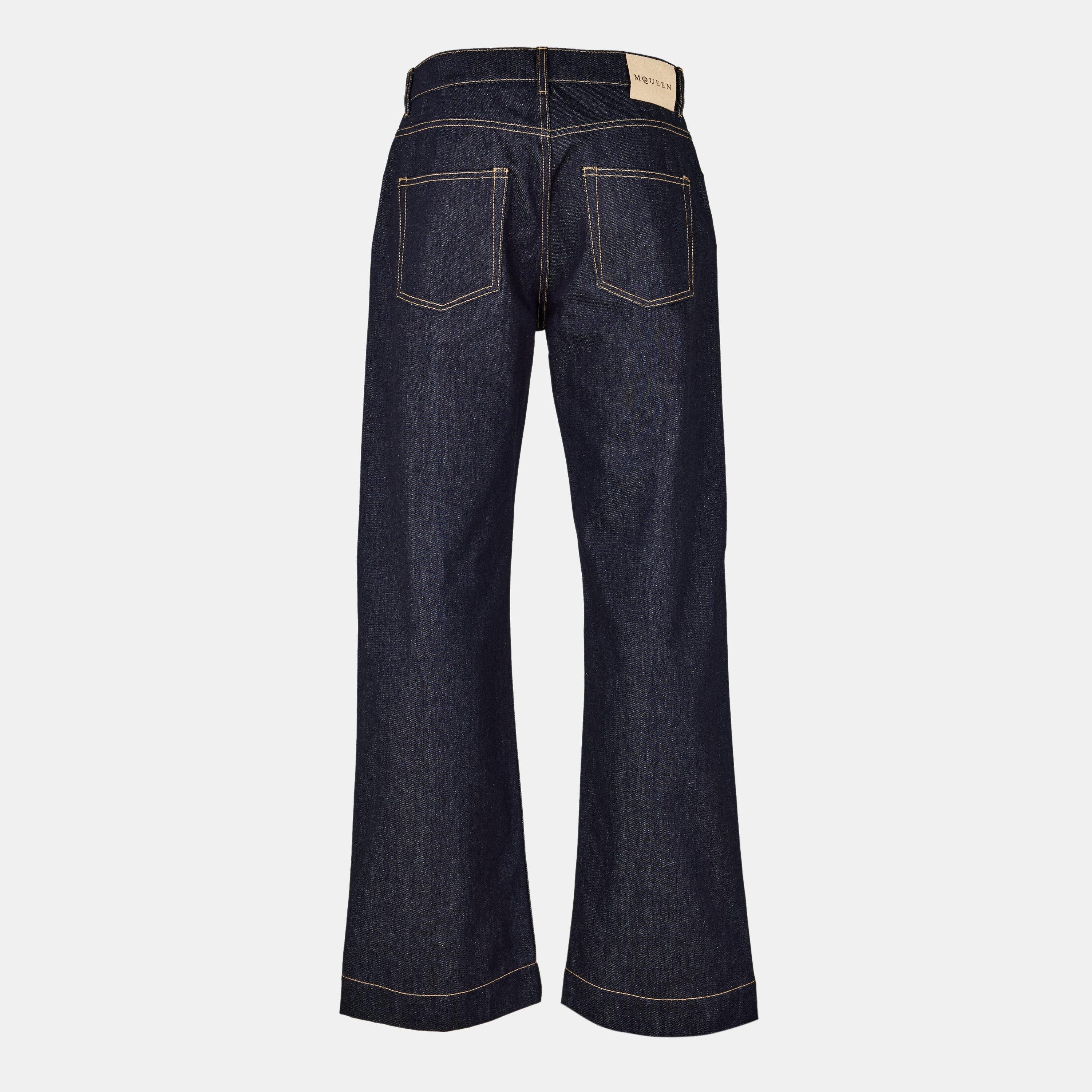 Wide Leg Denim Jeans