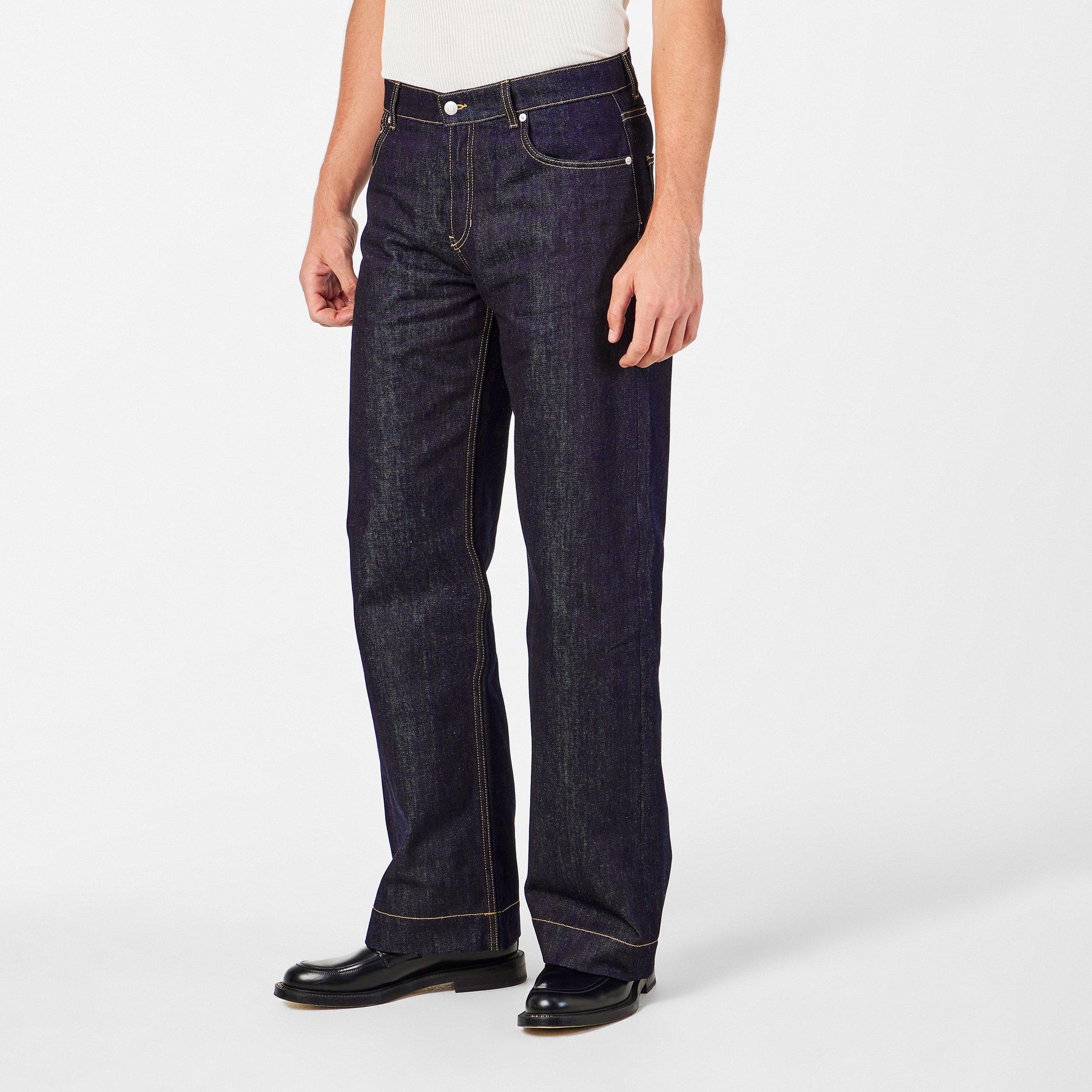 Wide Leg Denim Jeans