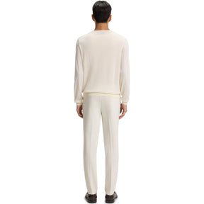 Men's Leno Knit Jumper, Soft Virgin Wool