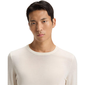 Men's Leno Knit Jumper, Soft Virgin Wool