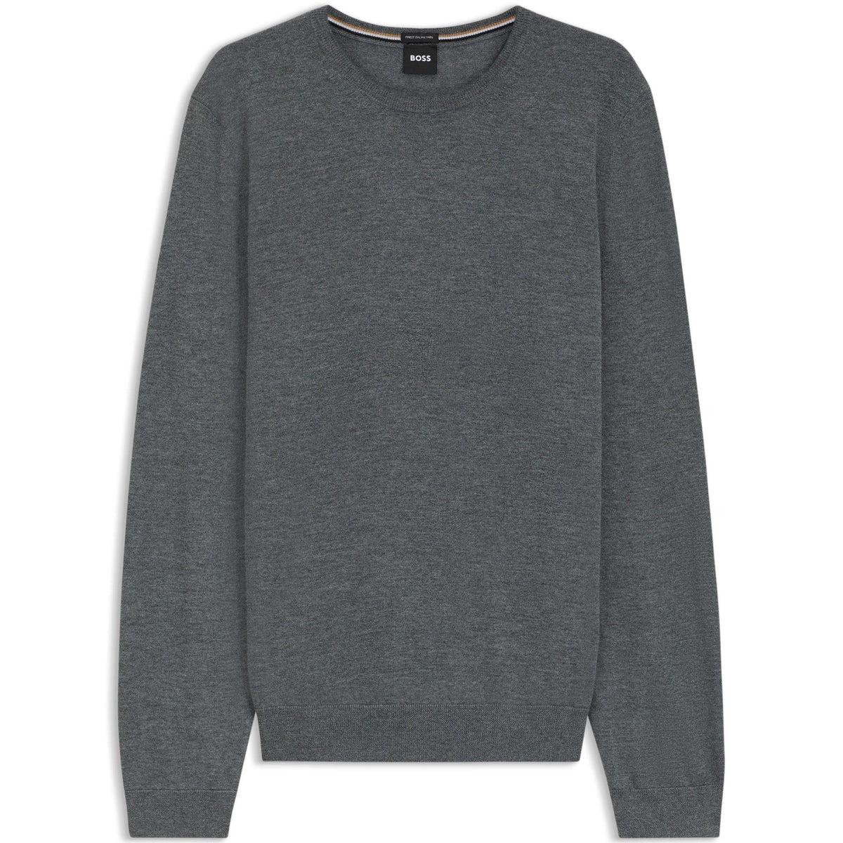Men's Leno Knit Jumper, Soft Virgin Wool