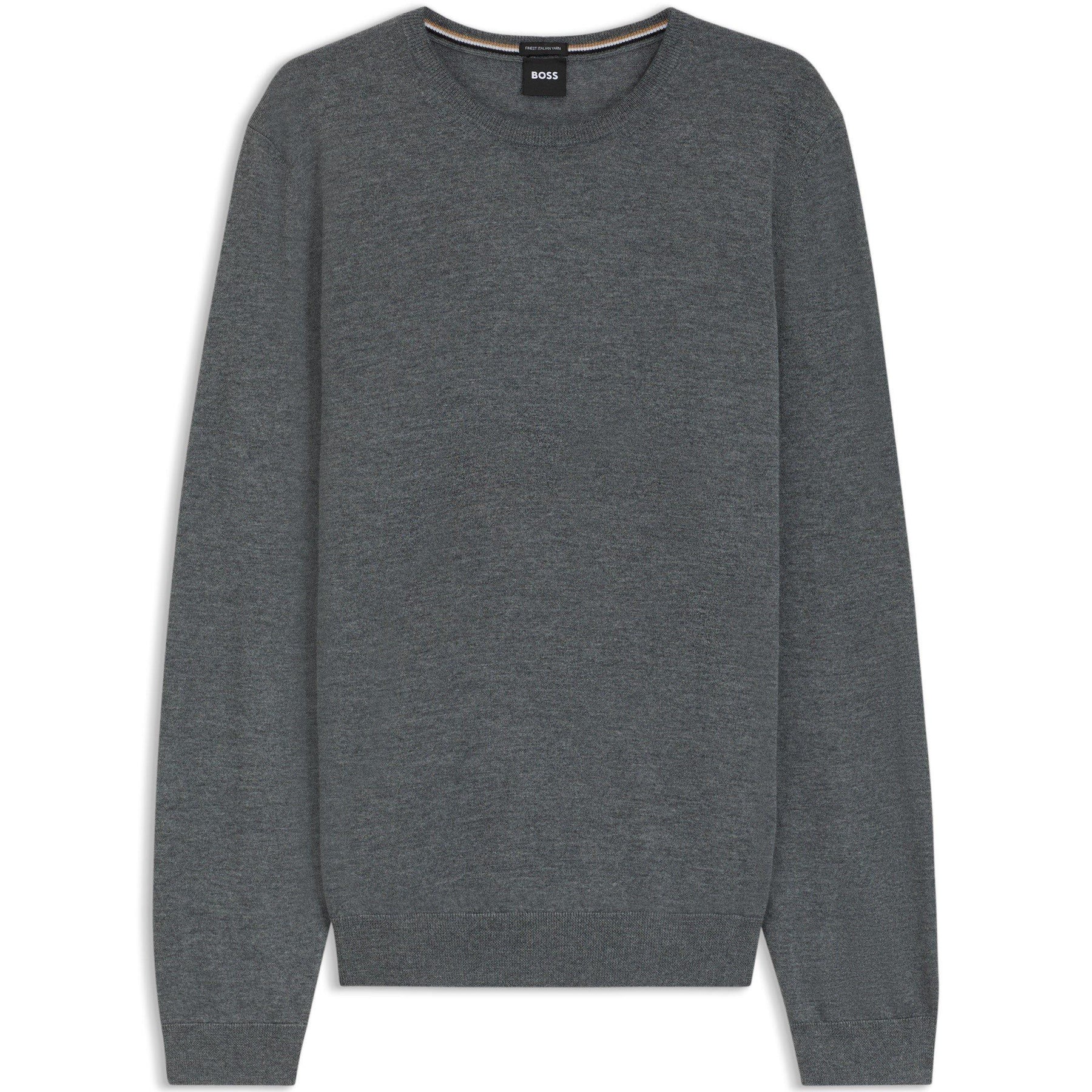 Men's Leno Knit Jumper, Soft Virgin Wool