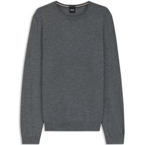 Men's Leno Knit Jumper, Soft Virgin Wool