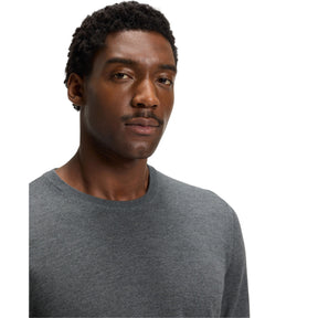 Men's Leno Knit Jumper, Soft Virgin Wool