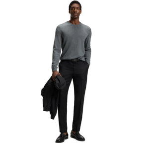 Men's Leno Knit Jumper, Soft Virgin Wool