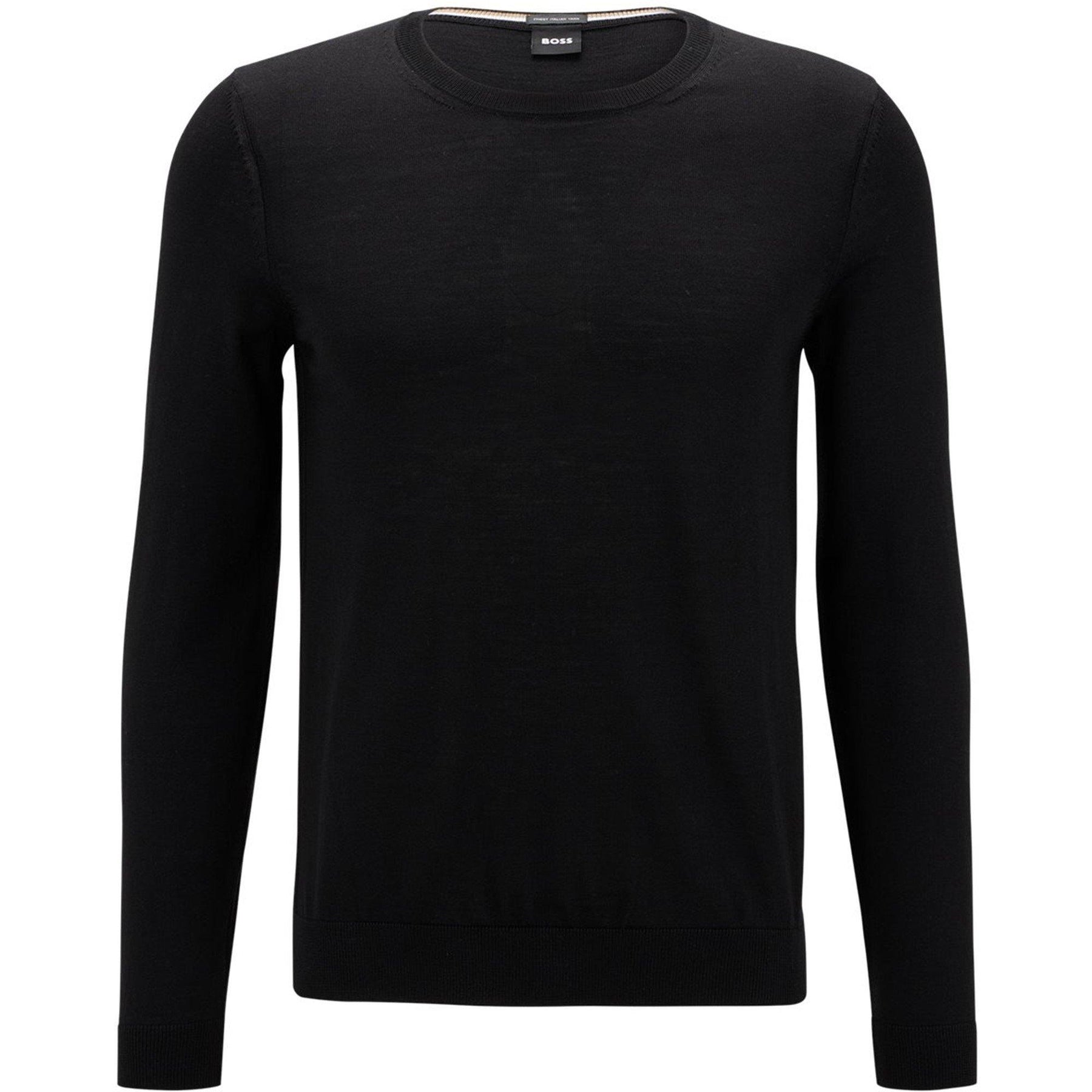 Men's Leno Knit Jumper, Soft Virgin Wool