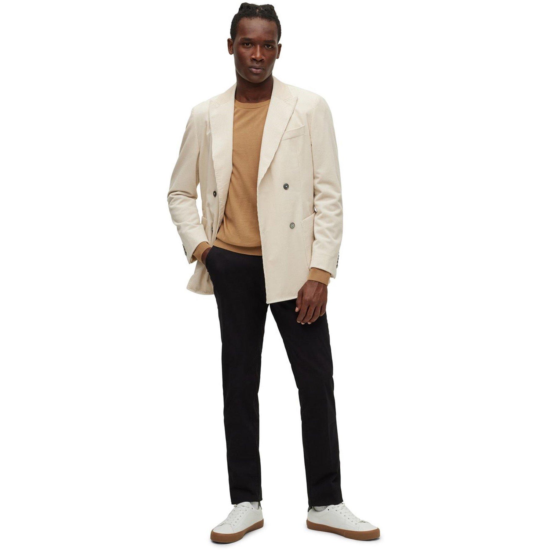 Men's Leno Knit Jumper, Soft Virgin Wool