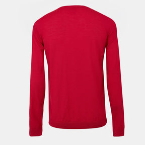Men's Leno Knit Jumper, Soft Virgin Wool