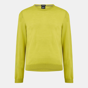 Men's Leno Knit Jumper, Soft Virgin Wool