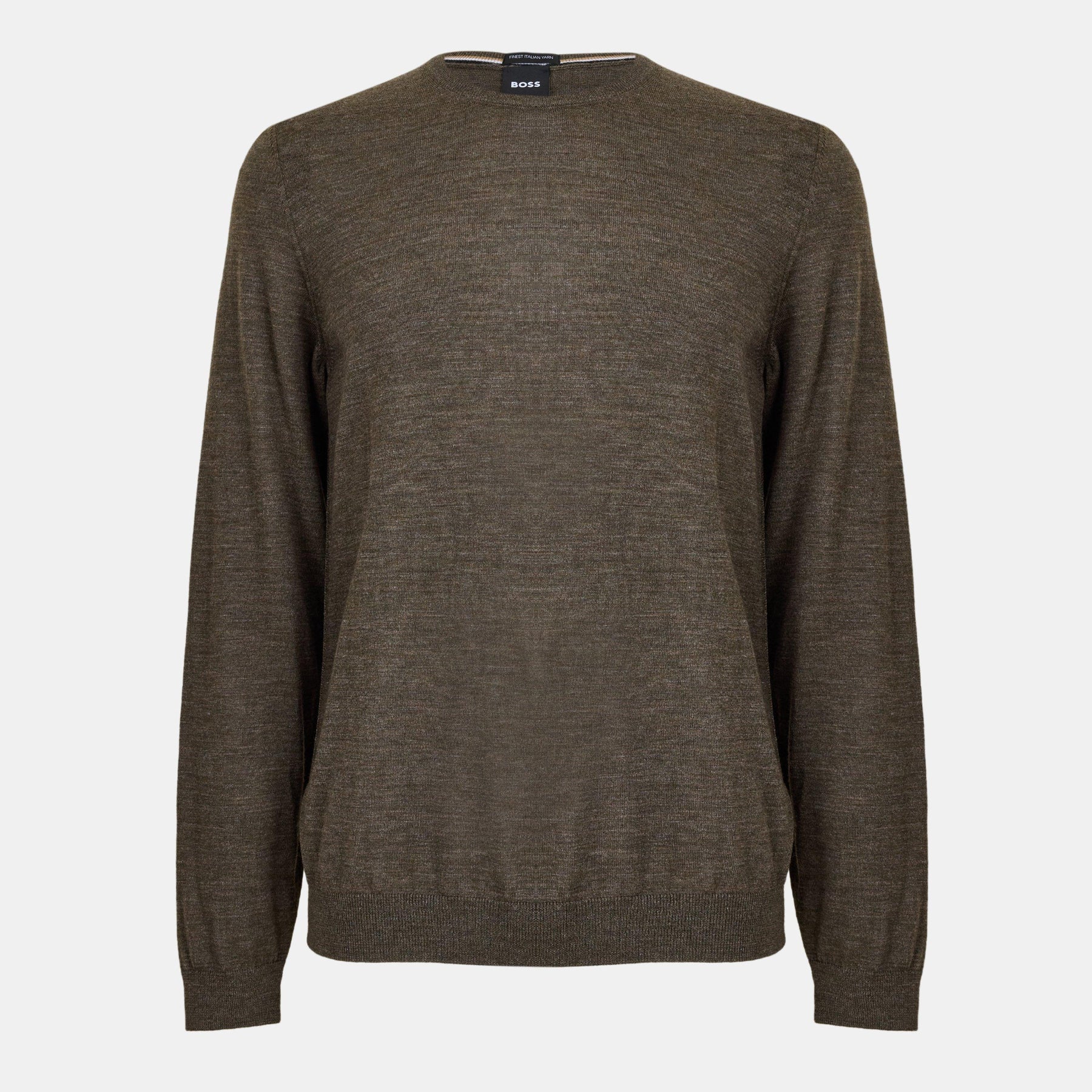 Men's Leno Knit Jumper, Soft Virgin Wool