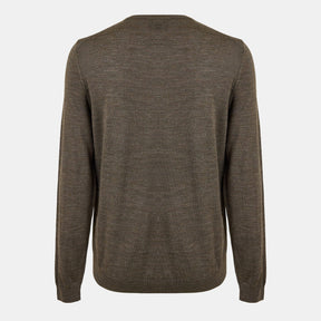 Men's Leno Knit Jumper, Soft Virgin Wool