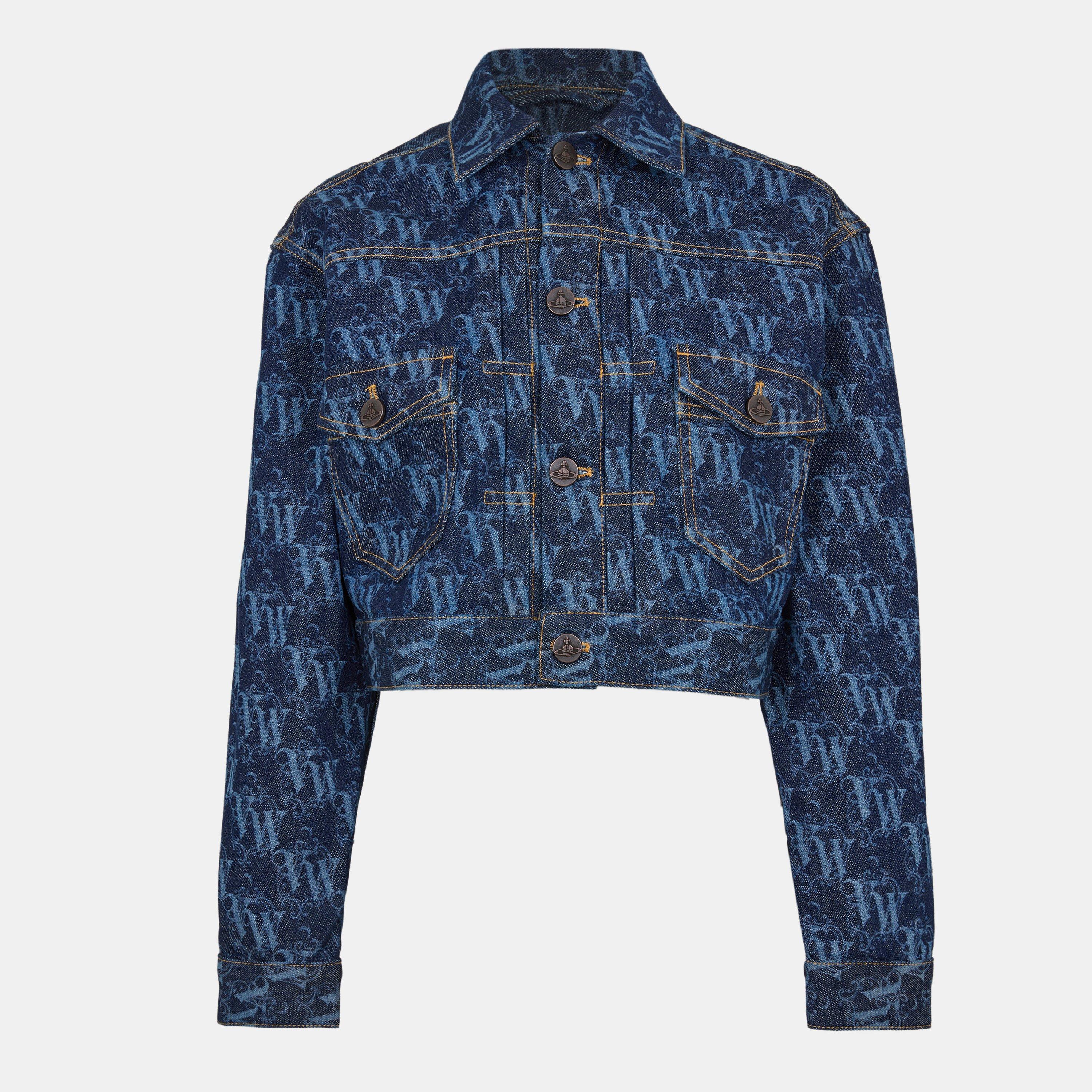 Viv Logo Structured Jean Jacket