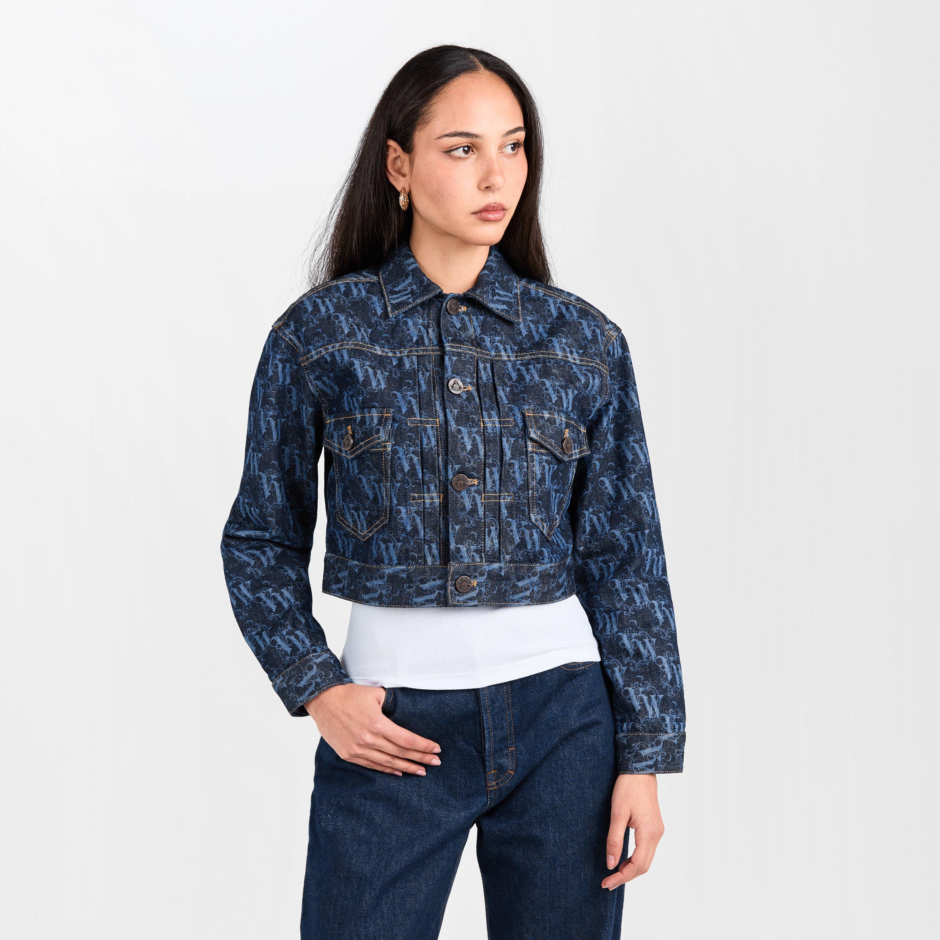Viv Logo Structured Jean Jacket