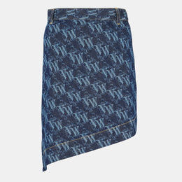 Viv Logo Denim Skirt