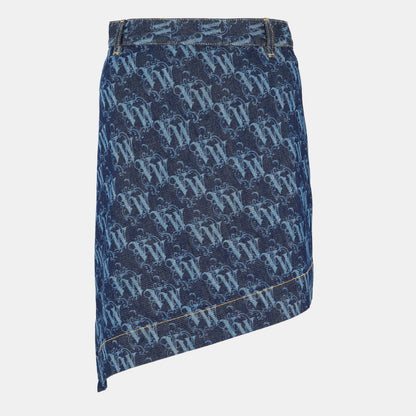 Viv Logo Denim Skirt