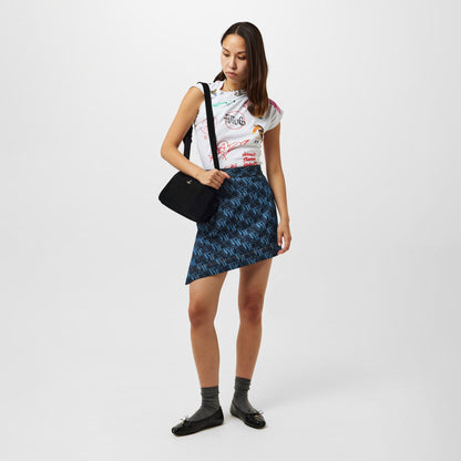 Viv Logo Denim Skirt