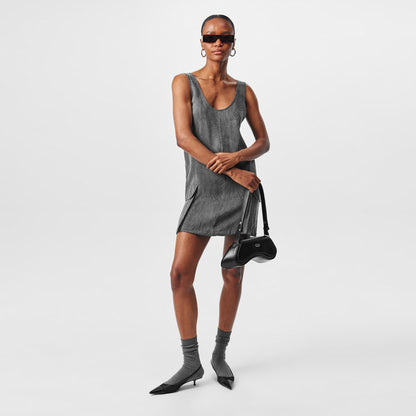Swirl Lyocell Functional Pockets T-Shirt Dress