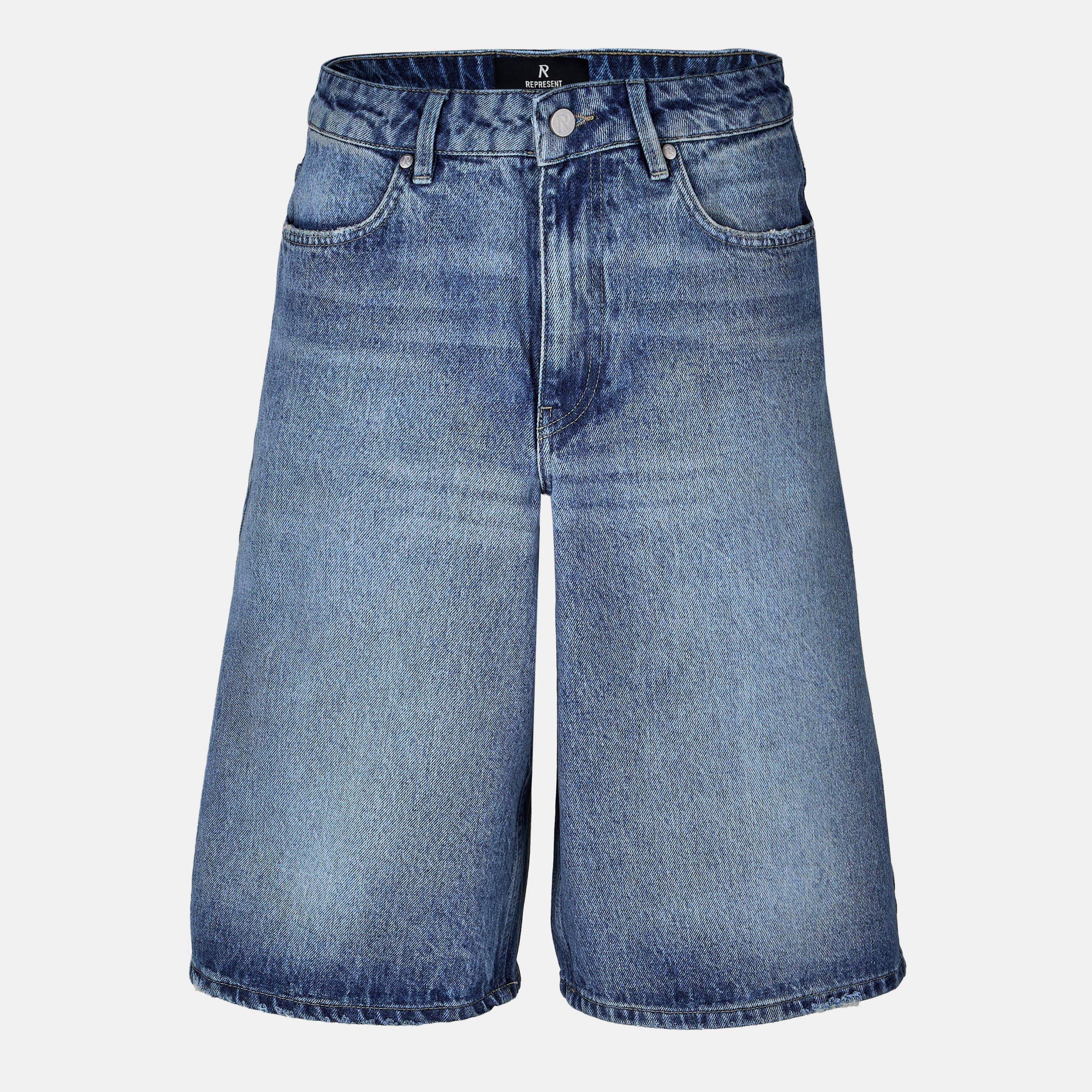 Denim Bermuda Cotton Knee Length Chino Shorts