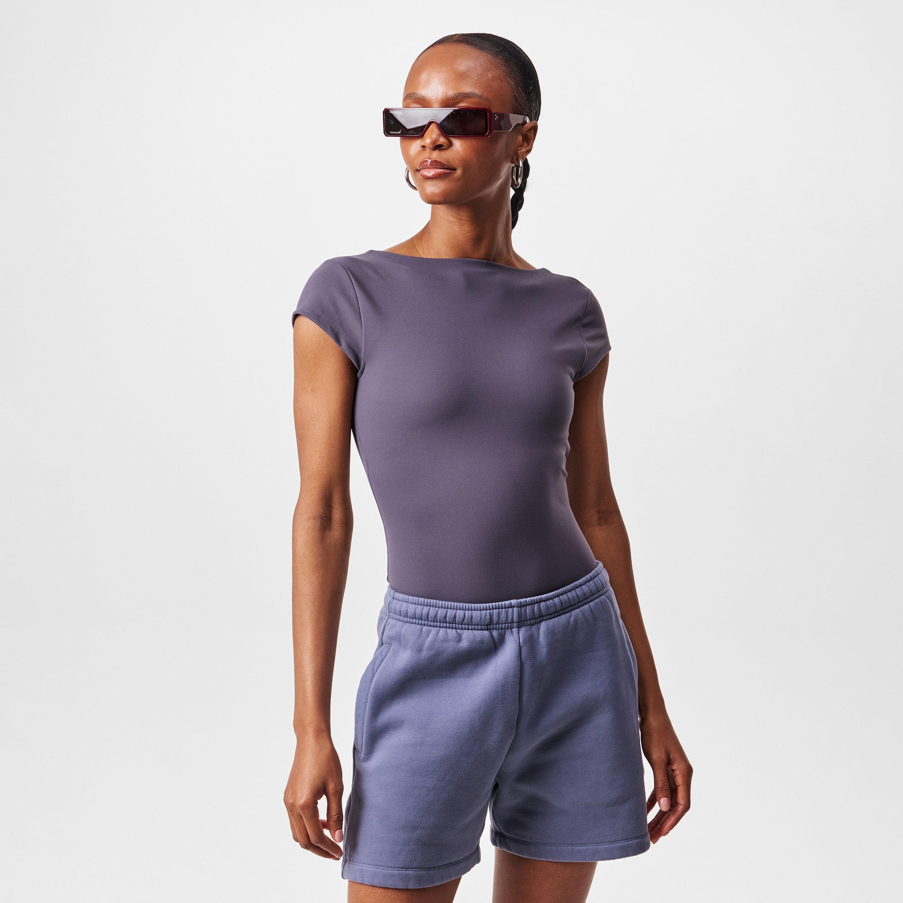 Cotton Short Sleeve Crew Neck Relaxed Fit Bodysuit