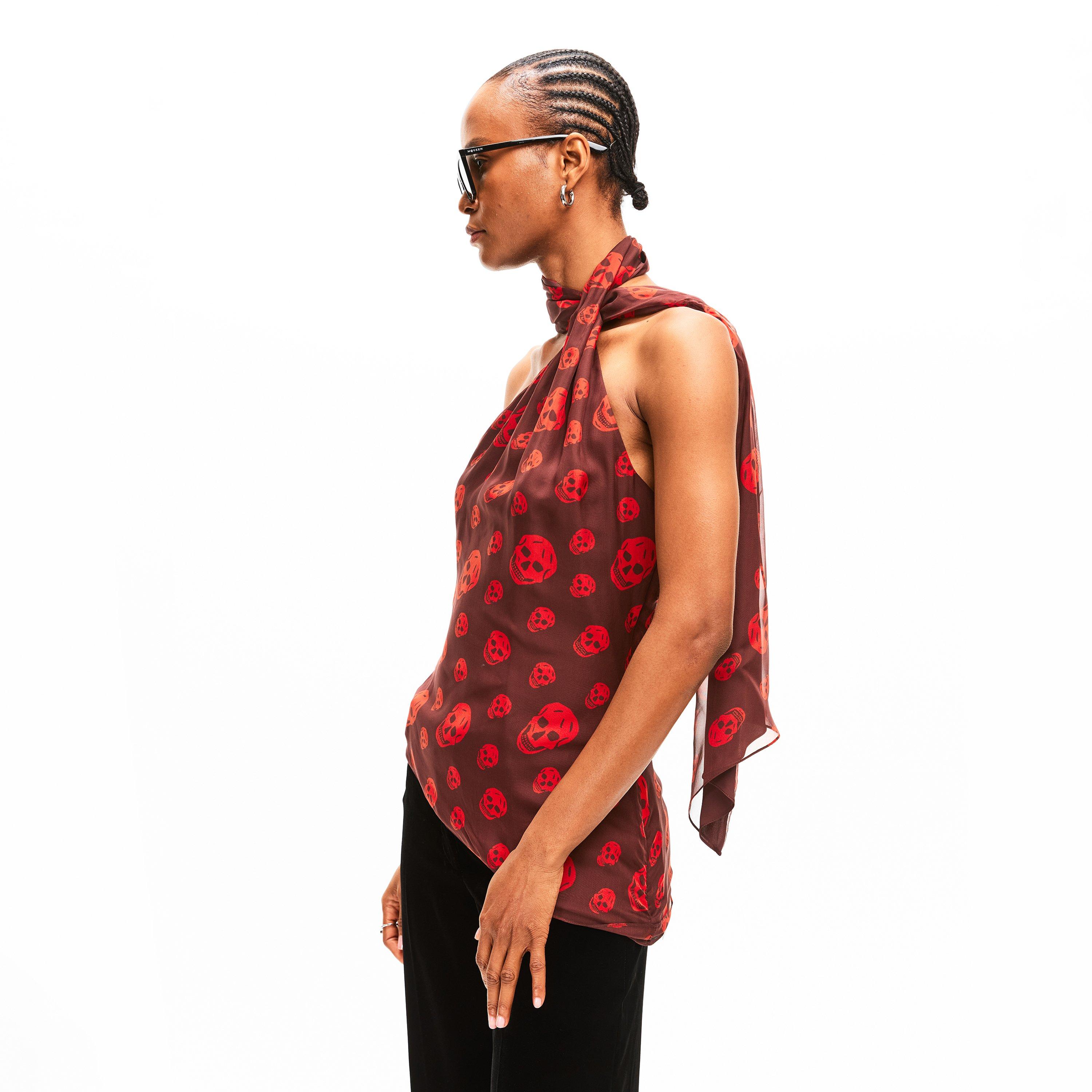Alex Skull Scarf Woven Cami Vest