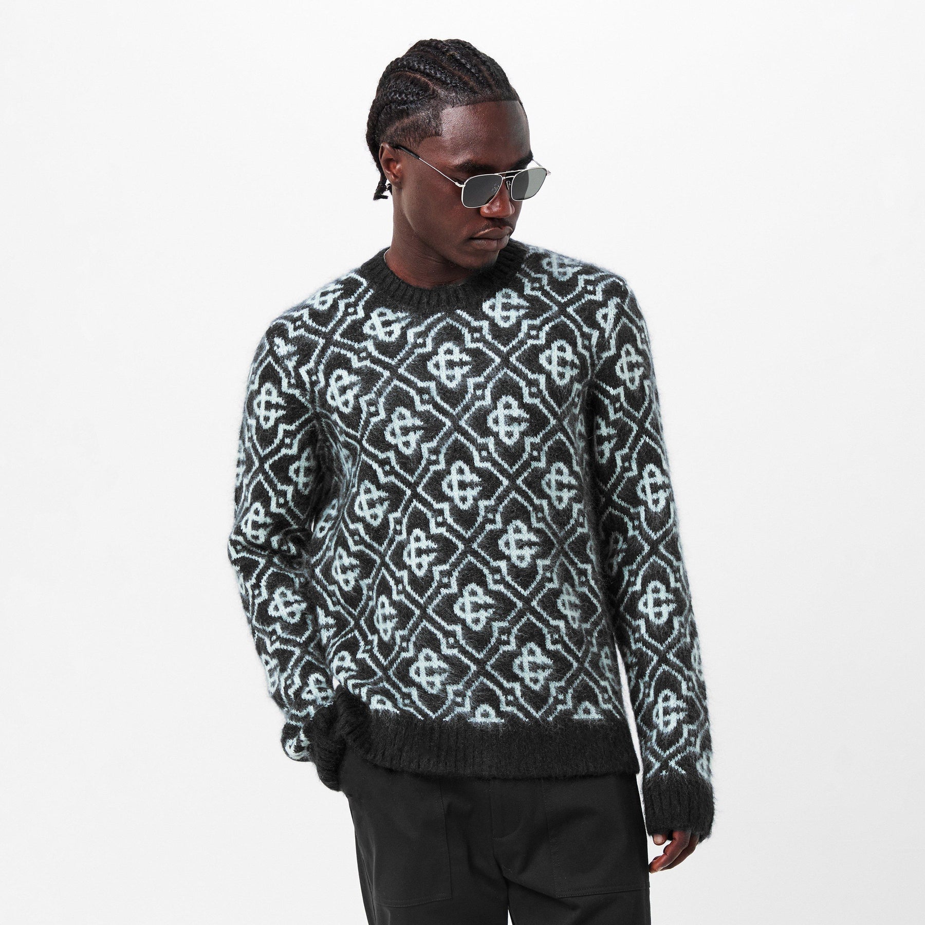 Men's Casa Mono Mohair Crew Neck Jumper