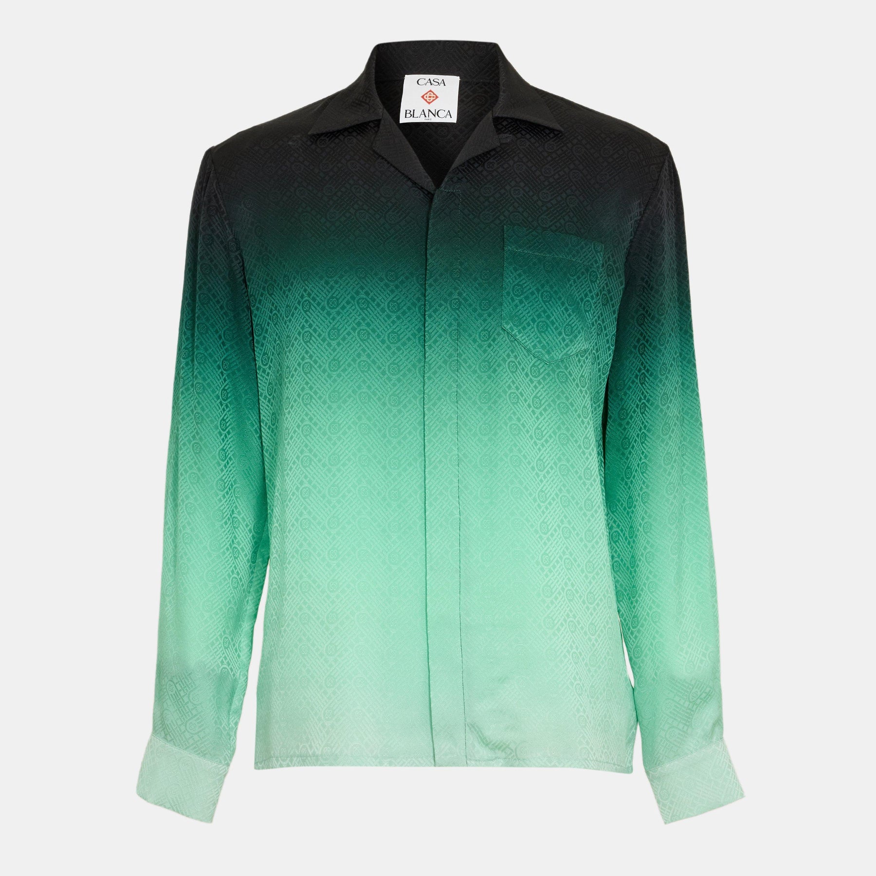 Men's Casa Mono Long-Sleeve Bowling Shirt