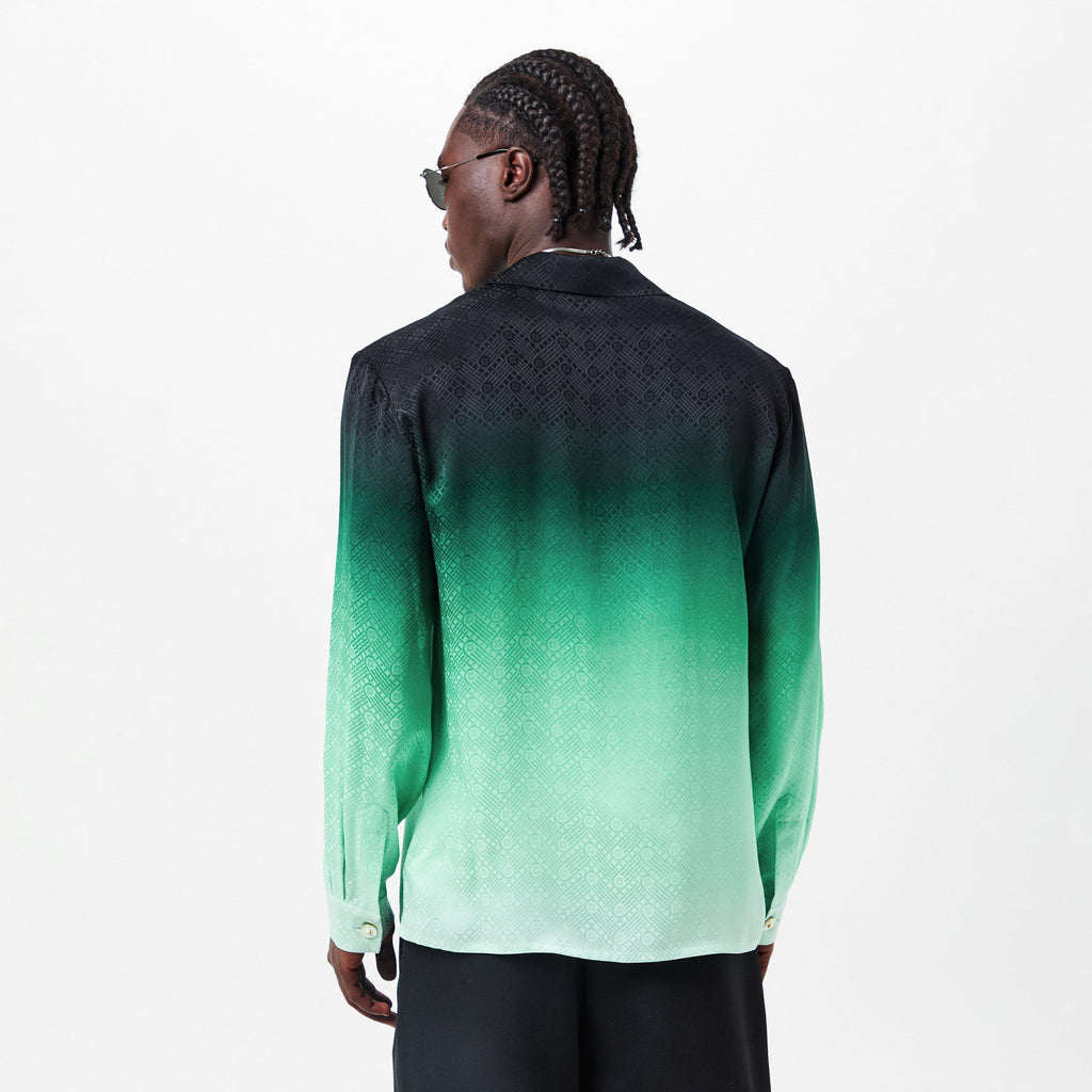 Men's Casa Mono Long-Sleeve Bowling Shirt