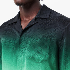 Men's Casa Mono Long-Sleeve Bowling Shirt