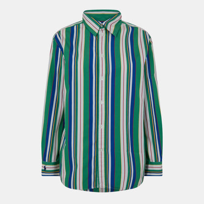Women's Stripe Long-Sleeve Patterned Shirt