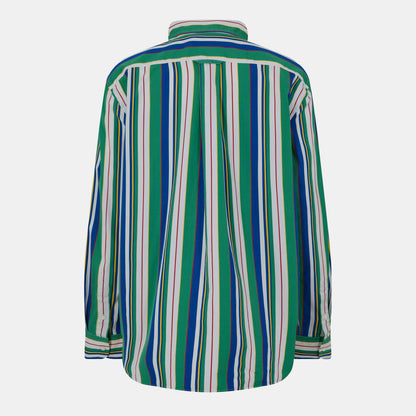 Women's Stripe Long-Sleeve Patterned Shirt