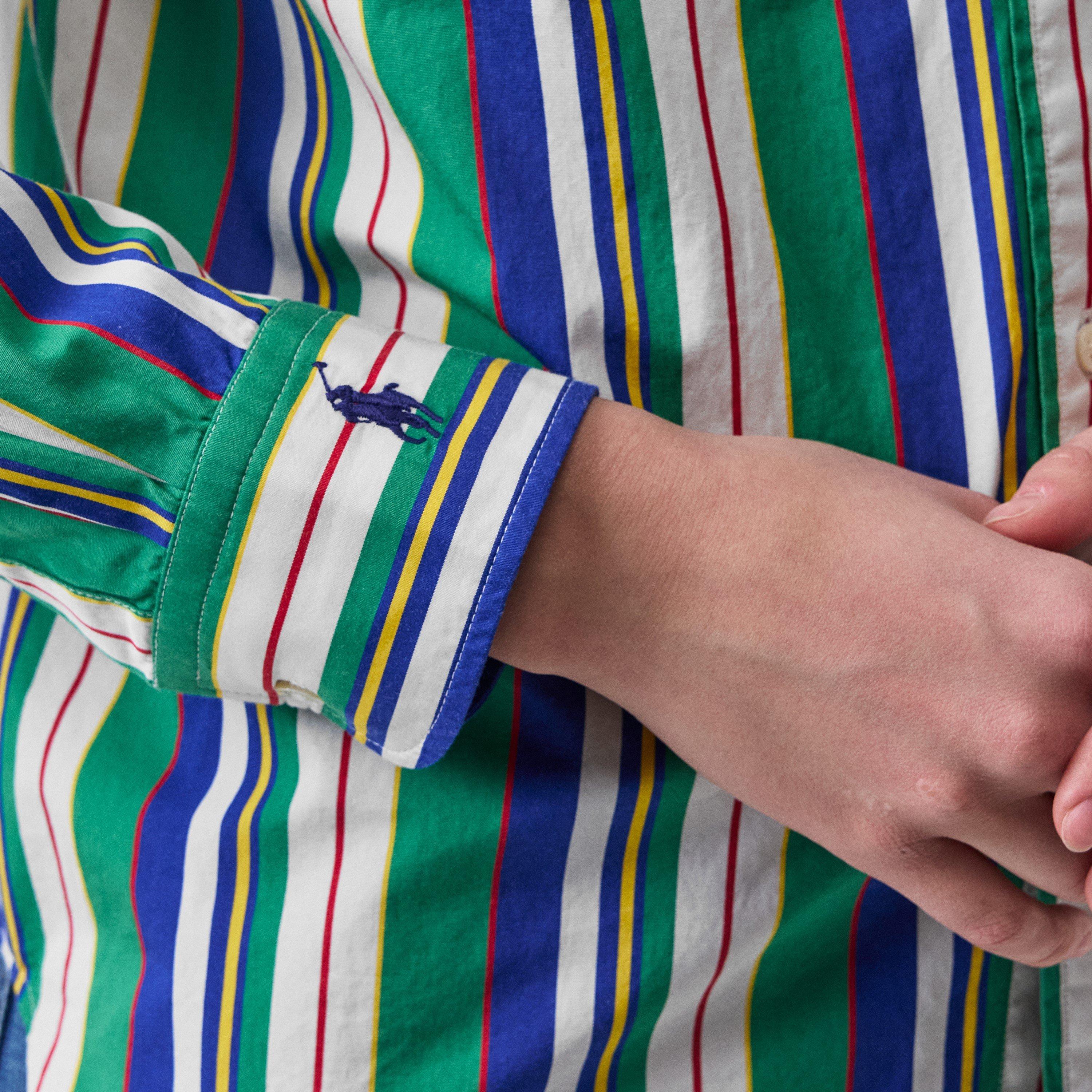Women's Stripe Long-Sleeve Patterned Shirt