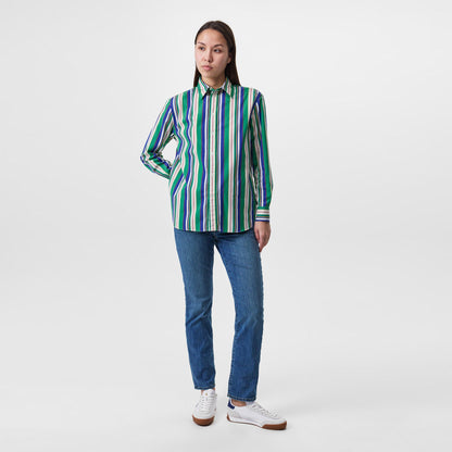 Women's Stripe Long-Sleeve Patterned Shirt