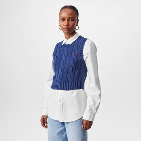 Knitted Cable Knit Vest