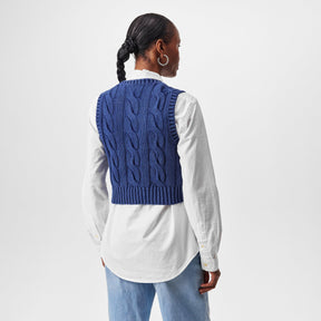 Knitted Cable Knit Vest