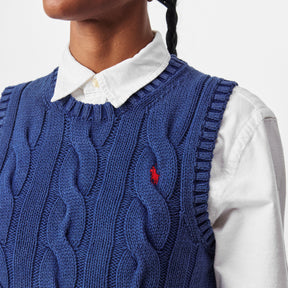 Knitted Cable Knit Vest