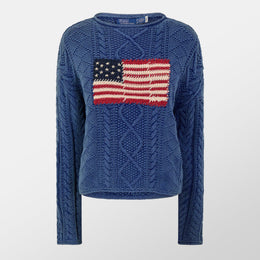 Women's Flag Crew Neck Jumper