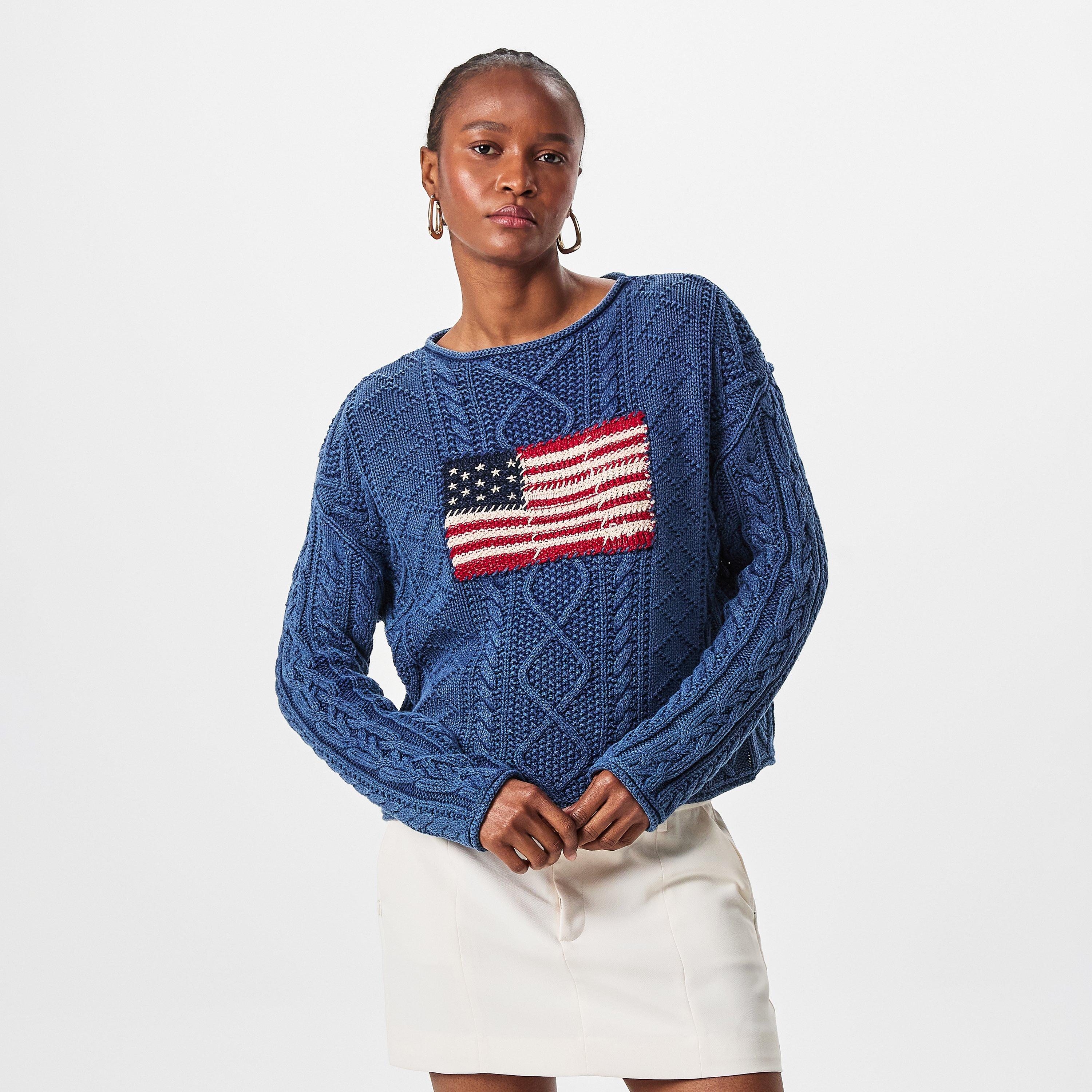Women's Flag Crew Neck Jumper