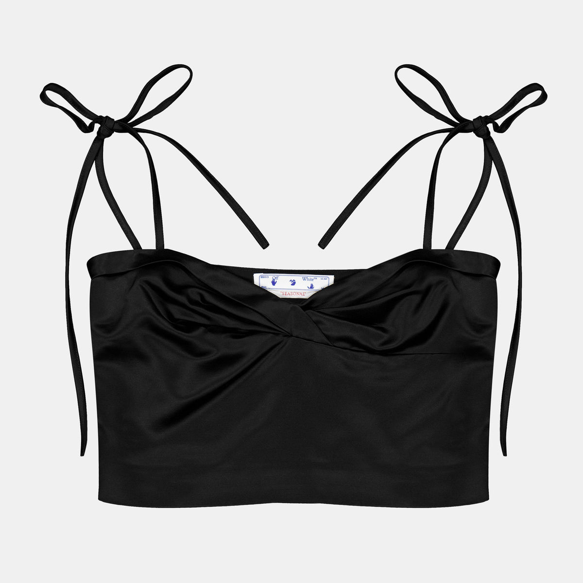 Women's Satin Twist T-Design Top