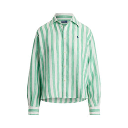 Geometric Patterned Long Sleeve Tailored Fit Shirt