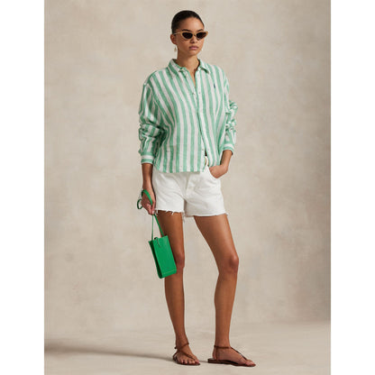 Geometric Patterned Long Sleeve Tailored Fit Shirt