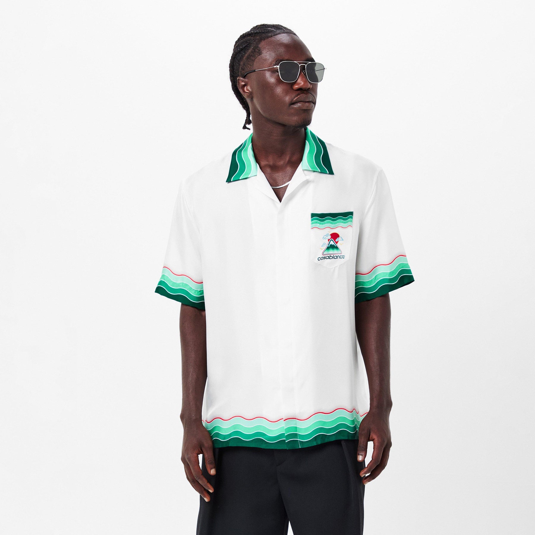Montagne Ondulee Silk Shirt
