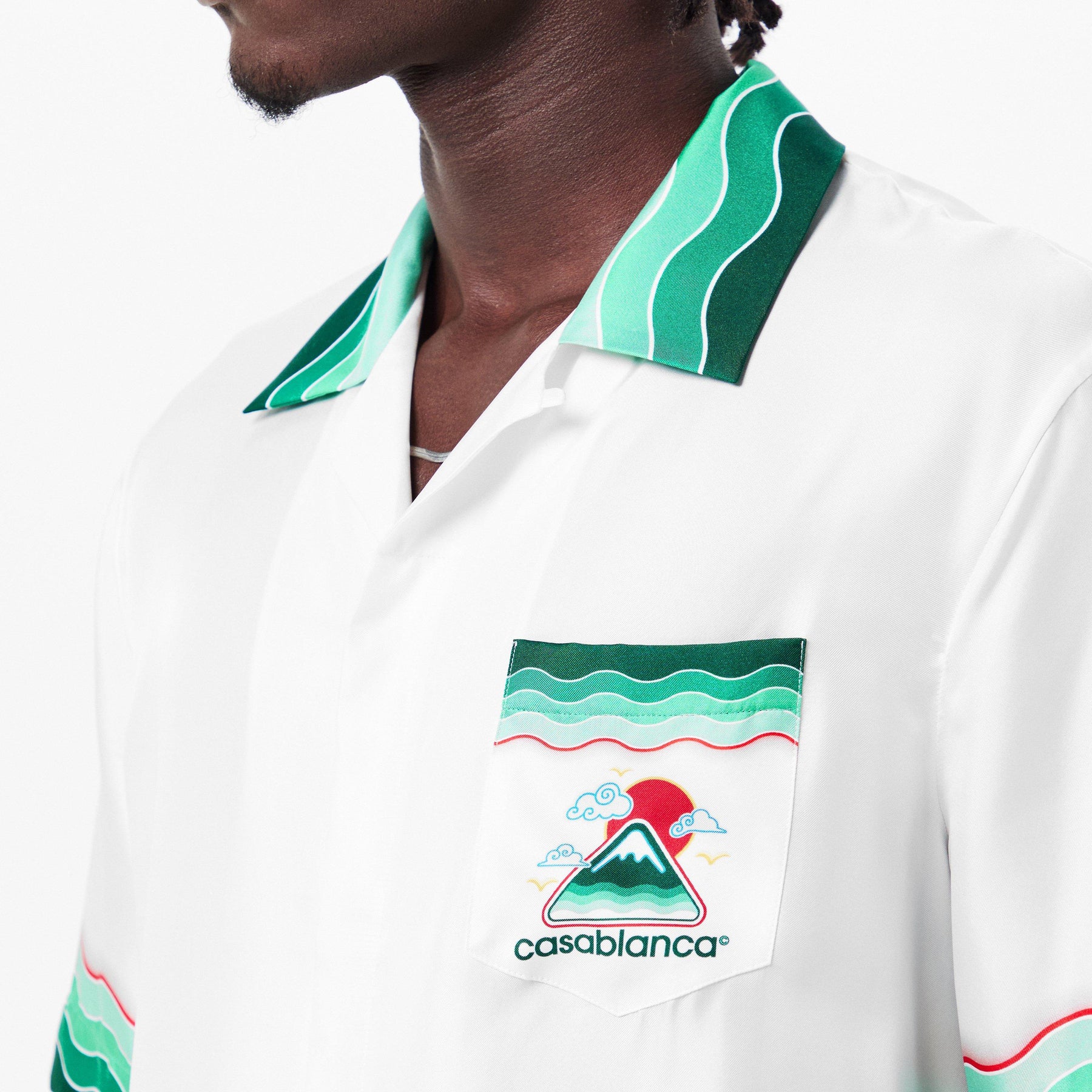 Montagne Ondulee Silk Shirt