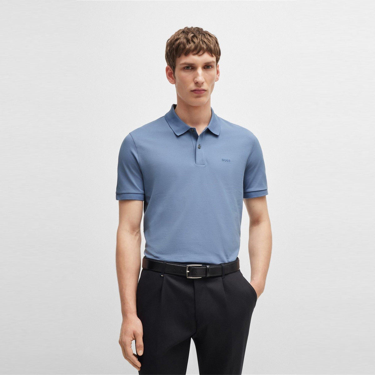Men's Pallas Polo Shirt, Folded Collar