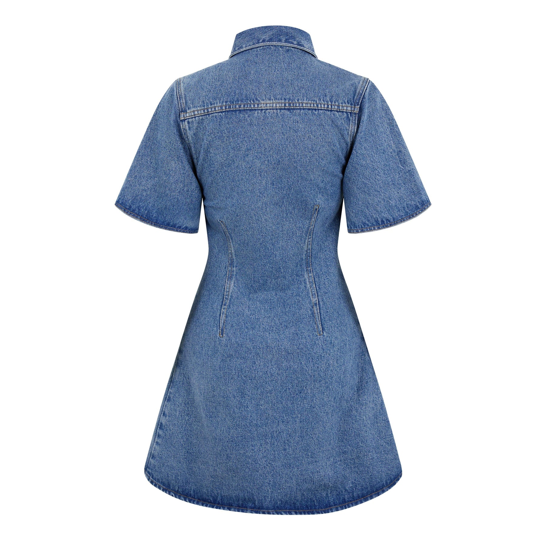 Denim Button Up Dress