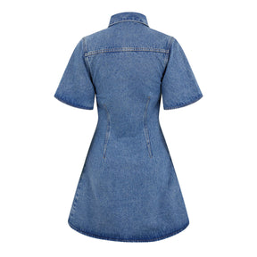 Denim Button Up Dress