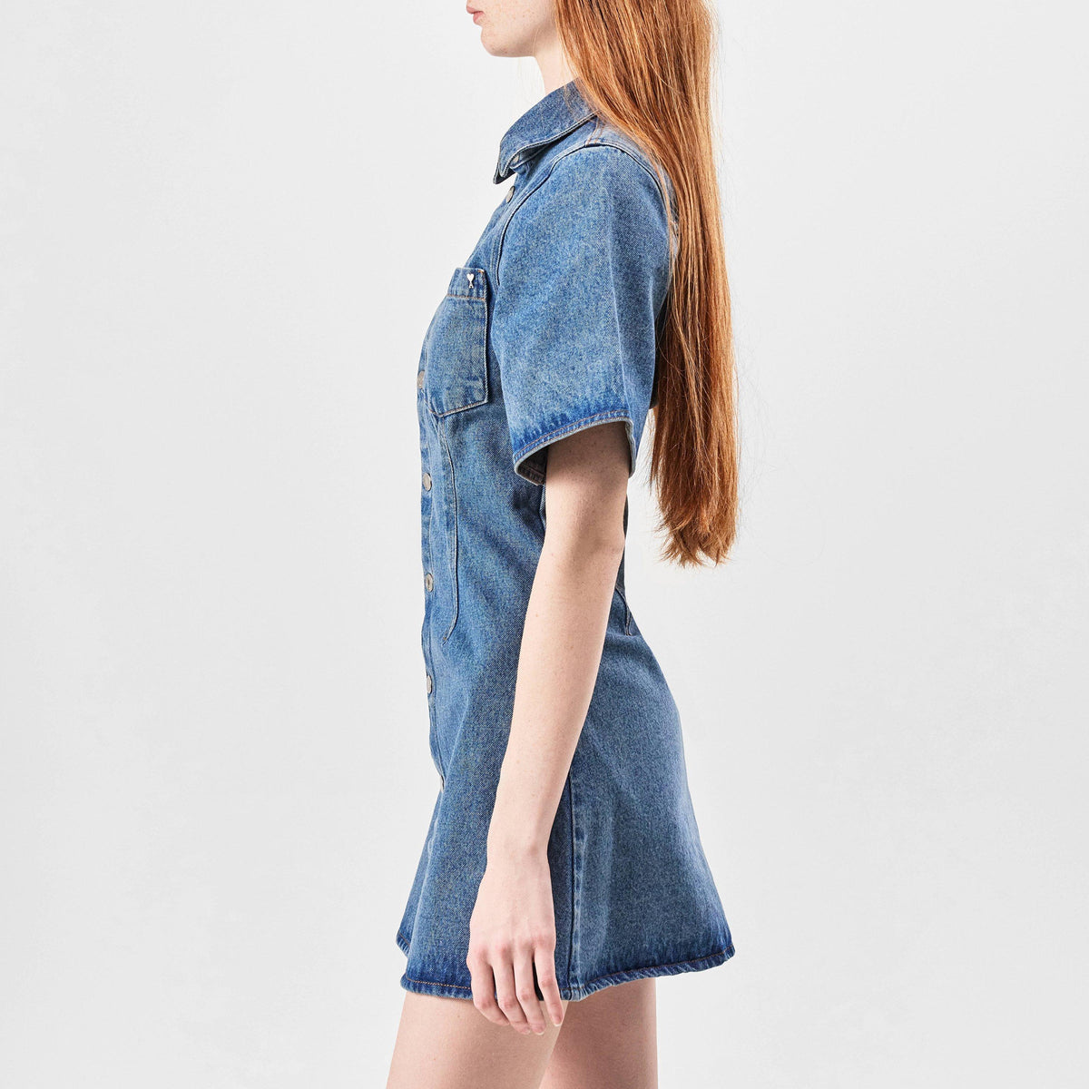 Denim Button Up Dress