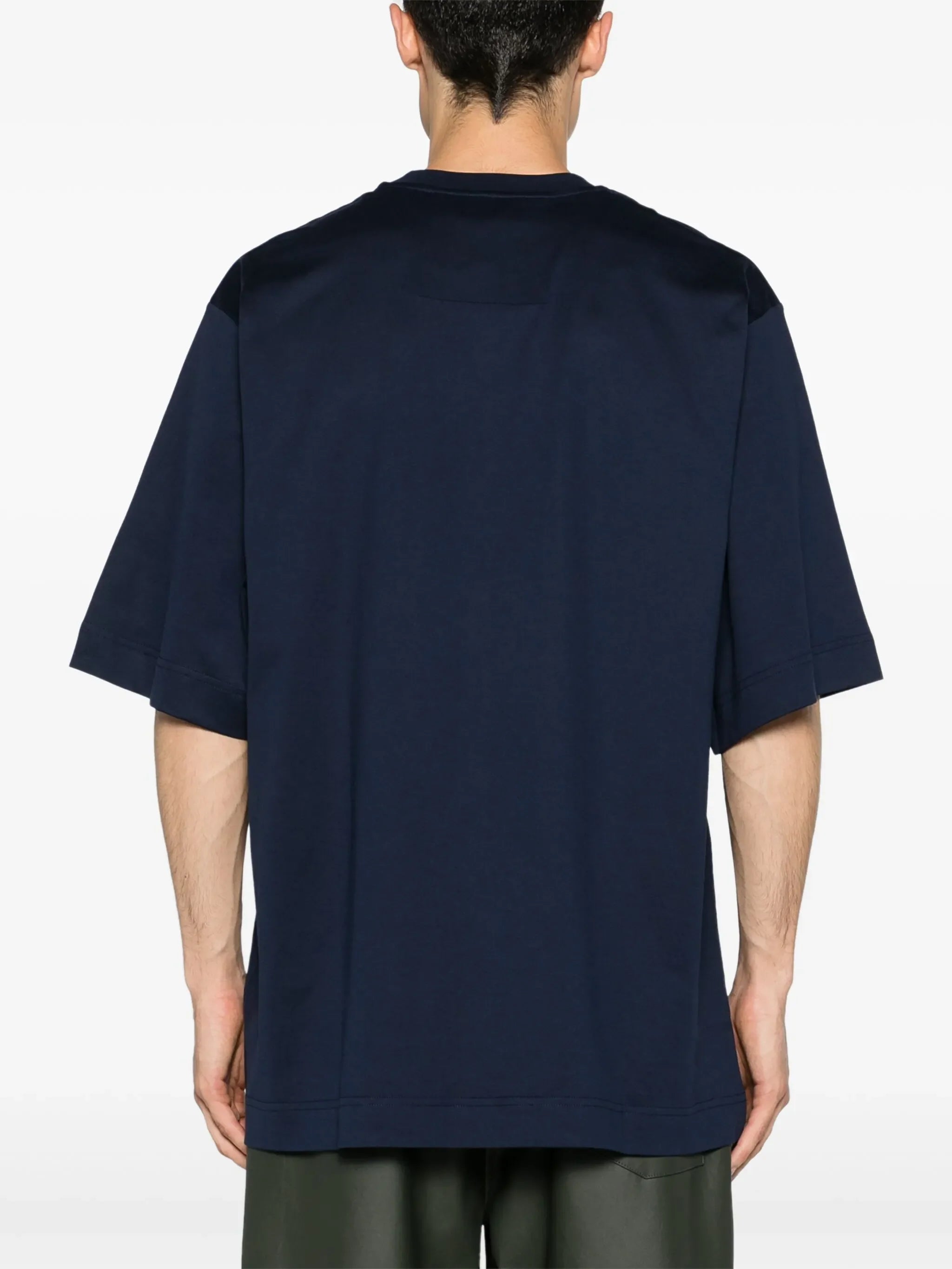 Givenchy 4G 1952 Embroidered Logo Oversized T-Shirt in Medium Blue