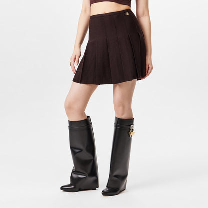 Pleated Mini Skirt